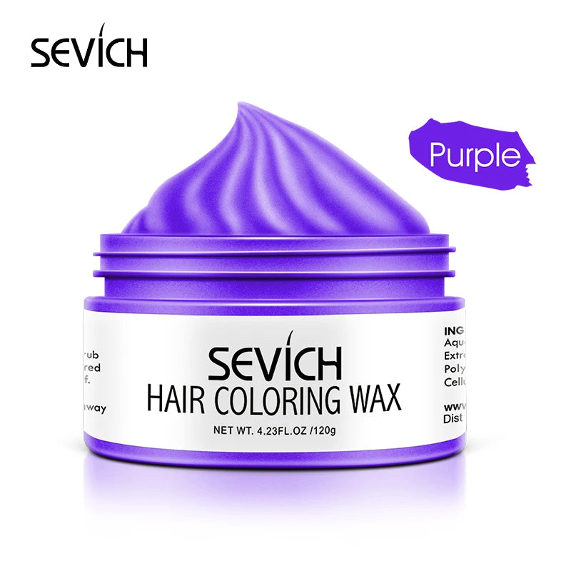 10 colors Hair color wax Strong And Hold Unisex Hair