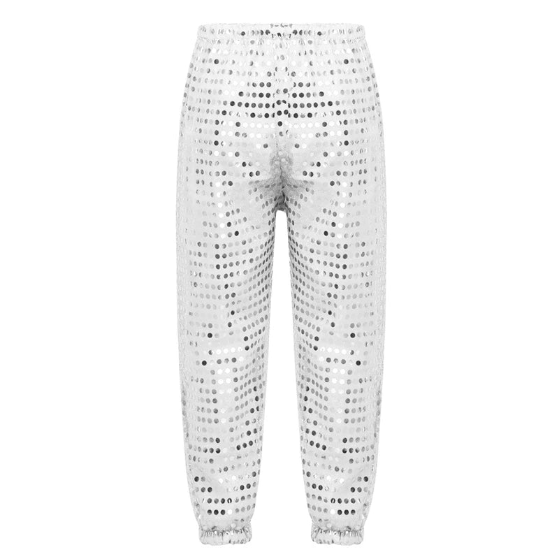 Kids' Hip-hop and Jazz Dance Costumes for Boys and Girls. Shiny sequined dance pants for street dancing. Perfect dancewear for kids!