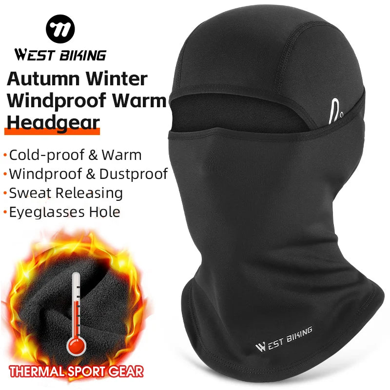 WEST BIKING Winter Warm Tactical Balaclava - A Windproof Full Face Mask for Cycling, Hiking, Motorcycling, and MTB. Ideal Thermal Sport Gear.