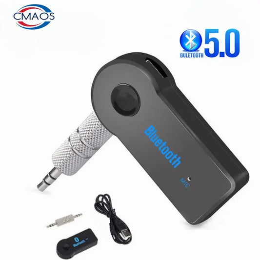 Wireless Bluetooth 5.0 Receiver 2 in 1 Transmitter Adapter 3.5mm Jack For Car Music Audio Aux A2dp Headphone Reciever Handsfree