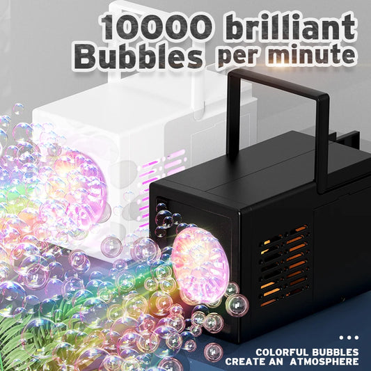 10 Hole Outdoor Bubble Blowing Toy for Kids. Handheld, small, double hole design. No batteries or bubble water needed.