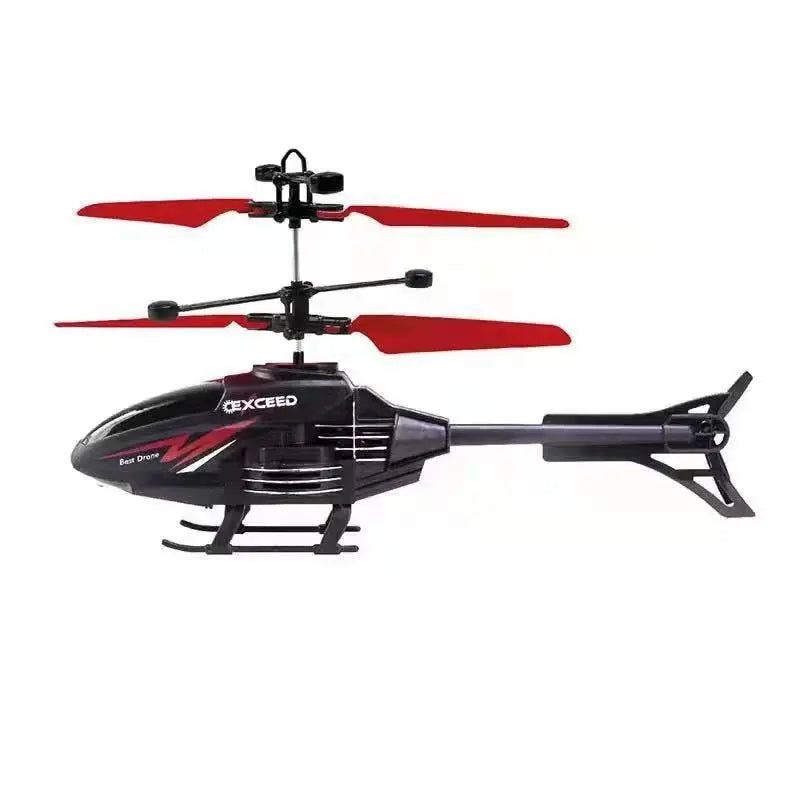 2 channel gesture control suspension helicopter RC remote induction aircraft with charging LED light for boys.