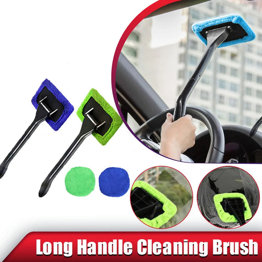 Window Cleaner Brush Kit for Cars: Includes tools for cleaning windshields and interiors. Comes with long handles and a microfiber towel for easy and effective cleaning.