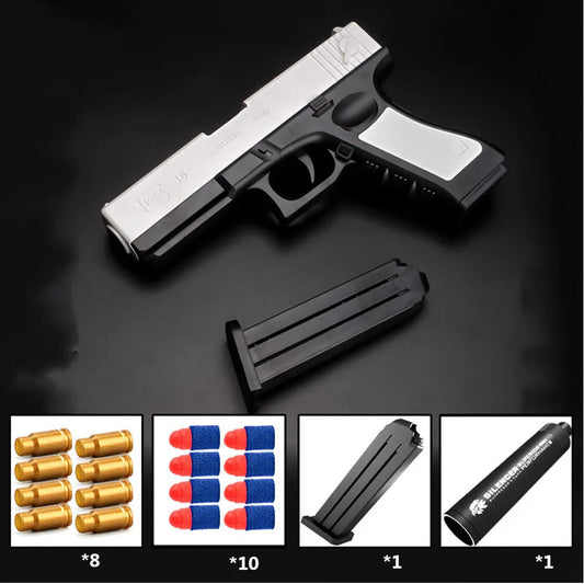 Newest Shell Ejecting  Airsoft Pistol Soft Bullet Toy Gun Weapon Children Armas Shoot Outdoor Game Boys gift