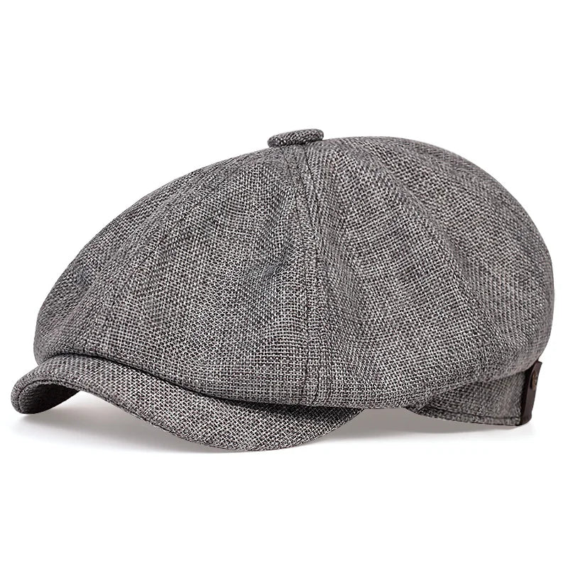 Men Casual Newsboy Hat Spring Autumn Retro Beret Hats