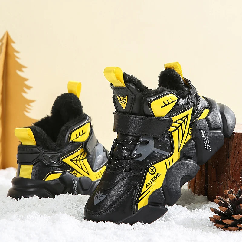 high-quality, waterproof, and fashionable kids' snow boots for boys and girls, perfect for winter sports and fashion.