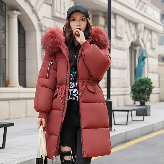 The item is a Women's Parka Long Puffer Jacket, Ladies Bubble Coat, Thick Warm Down Cotton Jackets for Women 3XL.