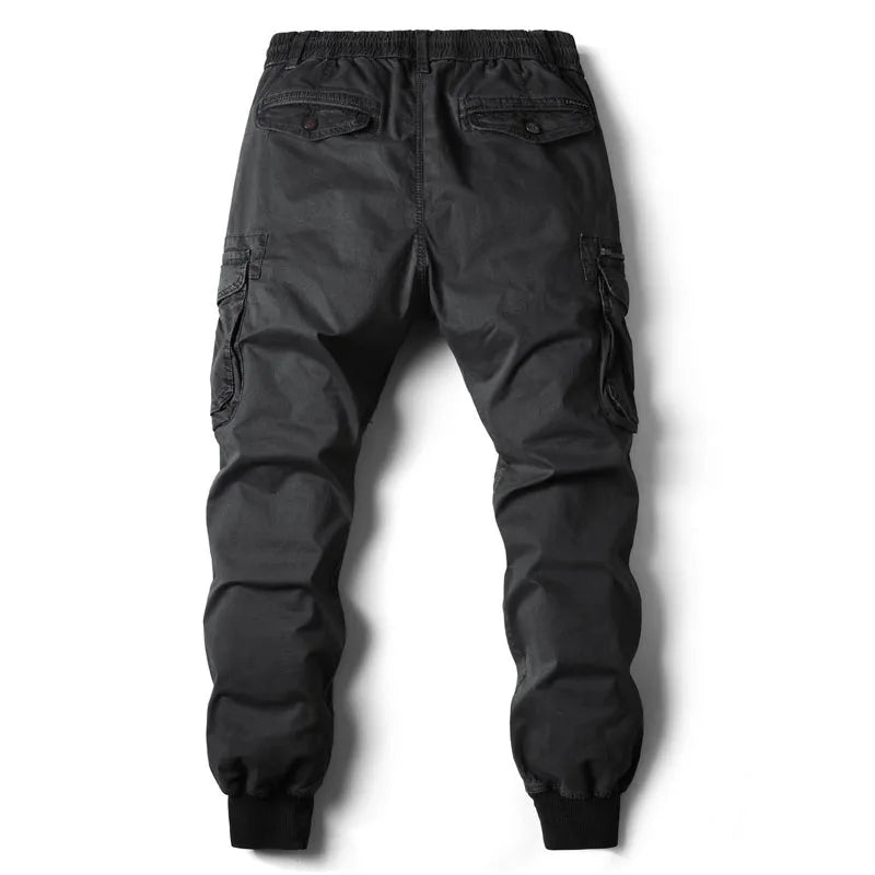 Cargo Pants Men Jogging Casual Pants Cotton Full Length Military Mens Streetwear