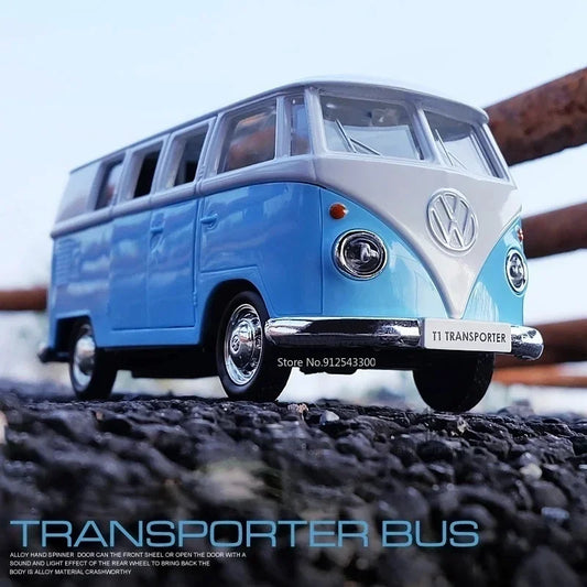 Diecasts Volkswagen Miniature Cars VW T1 Bus Toys Alloy Diecasts Scale Metal Collection Cars Models