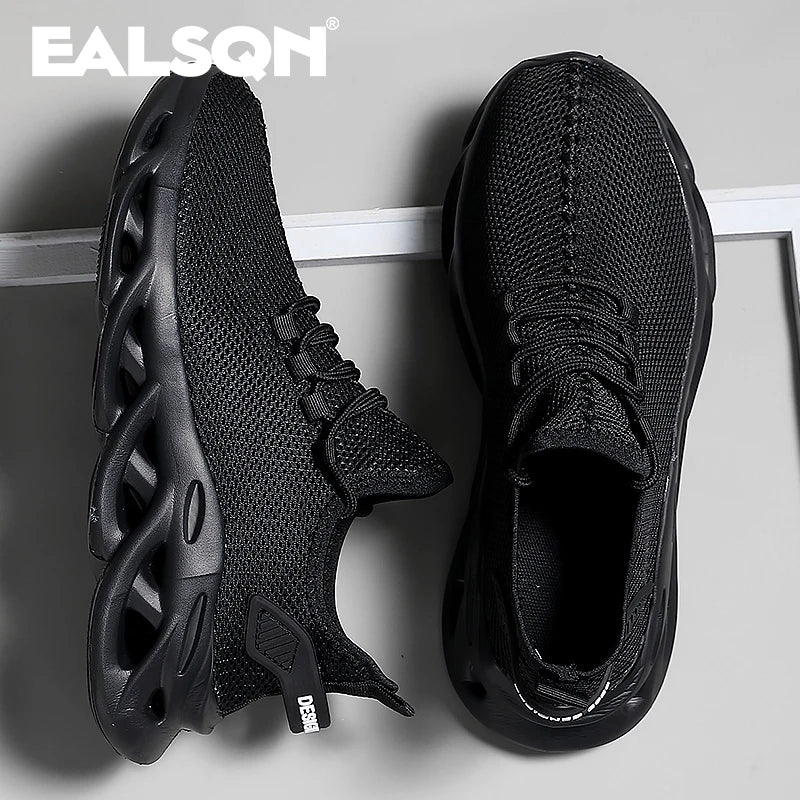 Men Sports Running Black Jogging Shoes Casual Sneakers