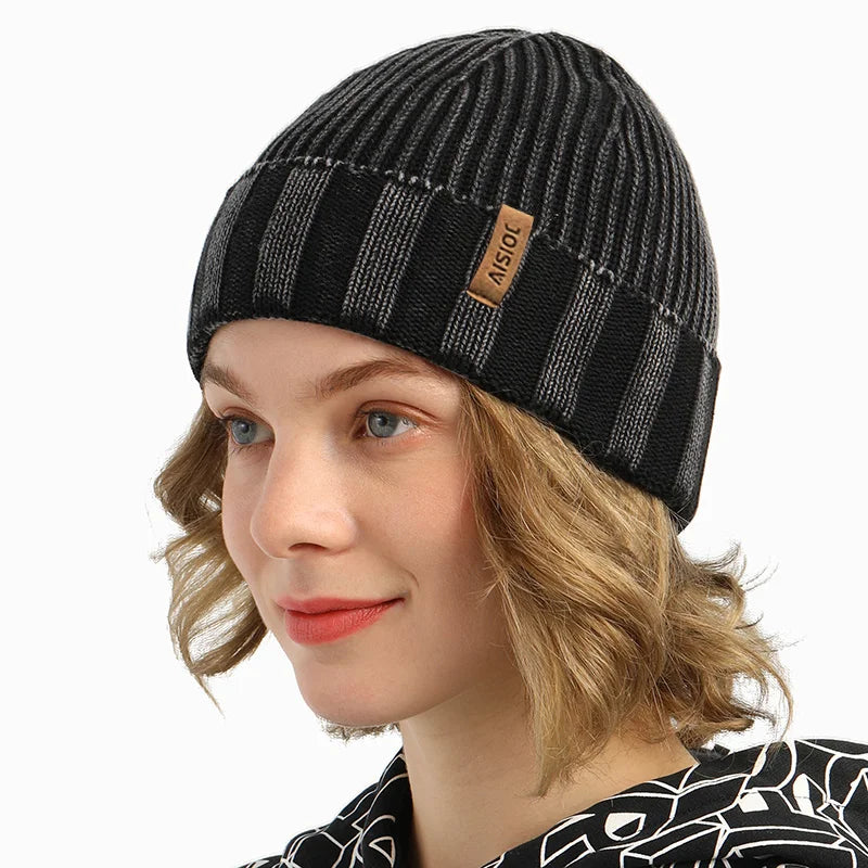 100% Cotton vintage washed Knit Beanie hat for Men and Women