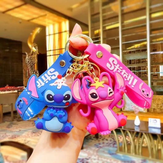 Buy wholesale anime Disney keychains featuring Mickey Mouse, Minnie, Lilo & Stitch. Perfect gifts for kids and toy lovers!