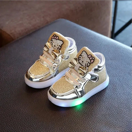 New LED sneakers for children, featuring flashing lights for fashion and safety.