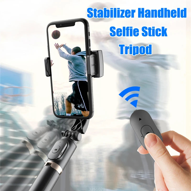 2024 AI Video stabilizer Bluetooth selfie stick tripod Gimbal Stabilizer For Smartphone Live vertical shooting bracket