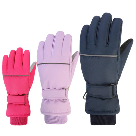 High-Quality Kids Ski Gloves for Winter Snowboarding. Waterproof and thick mittens to keep boys' and girls' fingers warm. Perfect for 2025