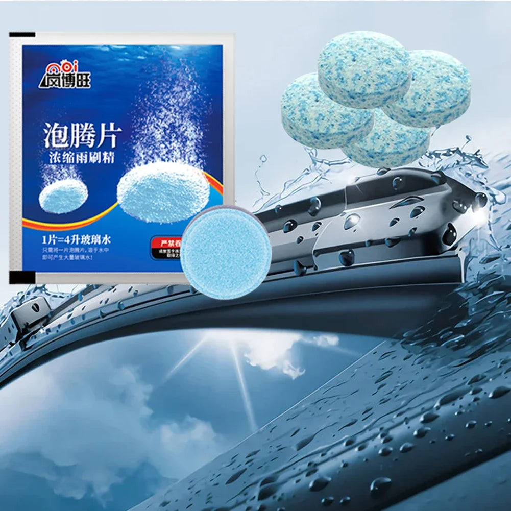 10-200PCS Car Windscreen Cleaner Tablets. Effervescent, solid cleaning tablets for auto glass and wipers. Concentrated and effective detergent solution.