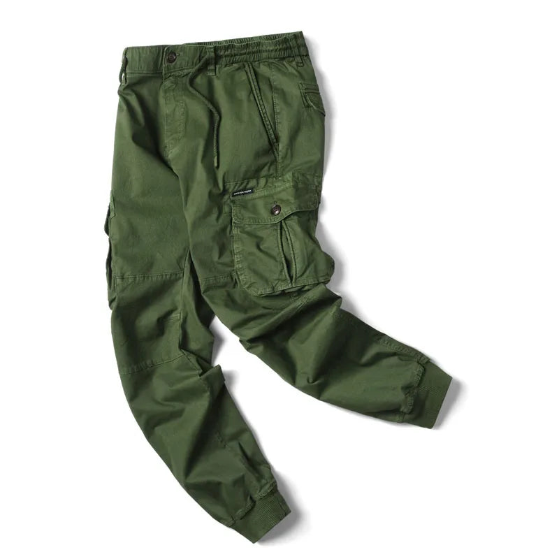 Cargo Pants Men Jogging Casual Pants Cotton Full Length Military Mens Streetwear