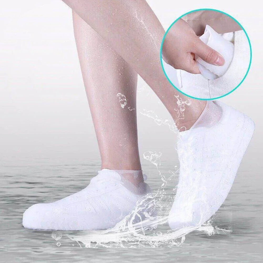 Waterproof Shoe Covers Silicone Anti-Slip Rain Boots Unisex Sneakers Protector for Outdoor Rainy Day Protectors Shoes Cover