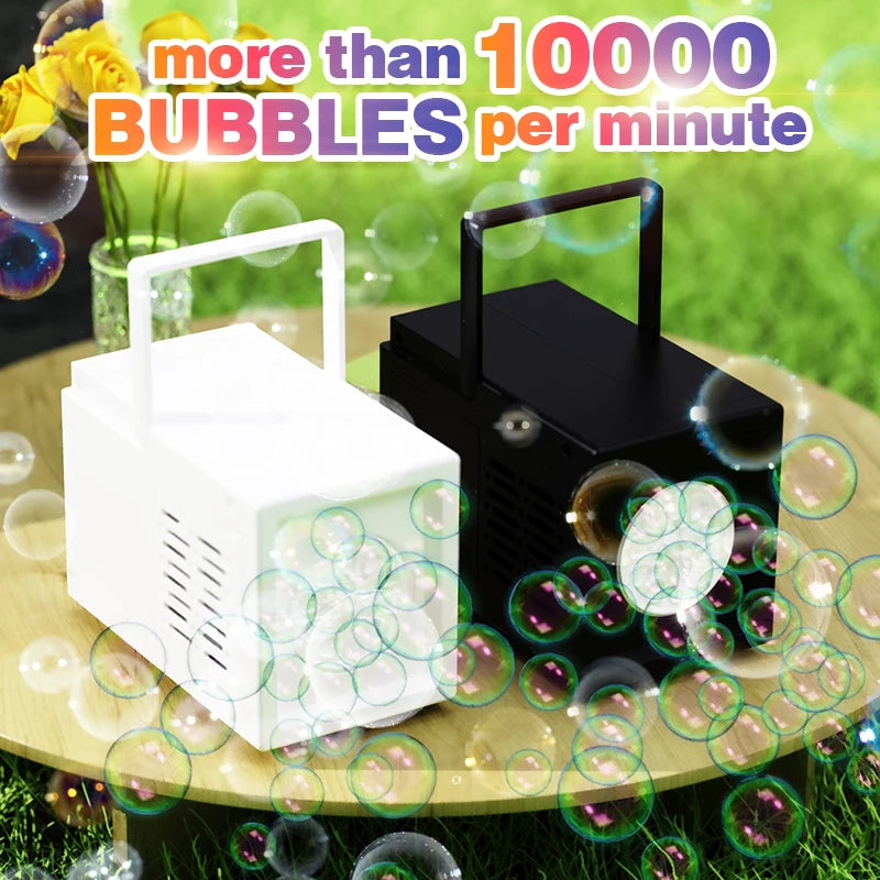 10 Hole Outdoor Bubble Blowing Toy for Kids. Handheld, small, double hole design. No batteries or bubble water needed.