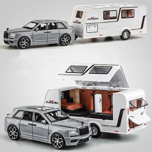 Rolls Royce Cullinan Toy Car Model - Alloy Diecast Off-road Vehicle with Sound and Lights. Perfect Gift for Boys!