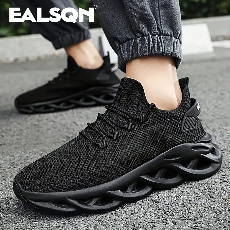 Men Sports Running Black Jogging Shoes Casual Sneakers