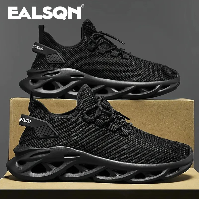 Men Sports Running Black Jogging Shoes Casual Sneakers