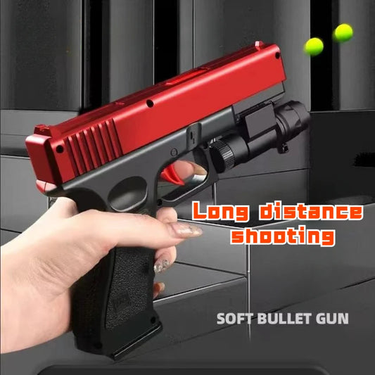 Manual Pistol  Foam Soft Bullet Toy Gun Airsoft Launcher CS Shooting Games Weapons for Kids Boys Gift