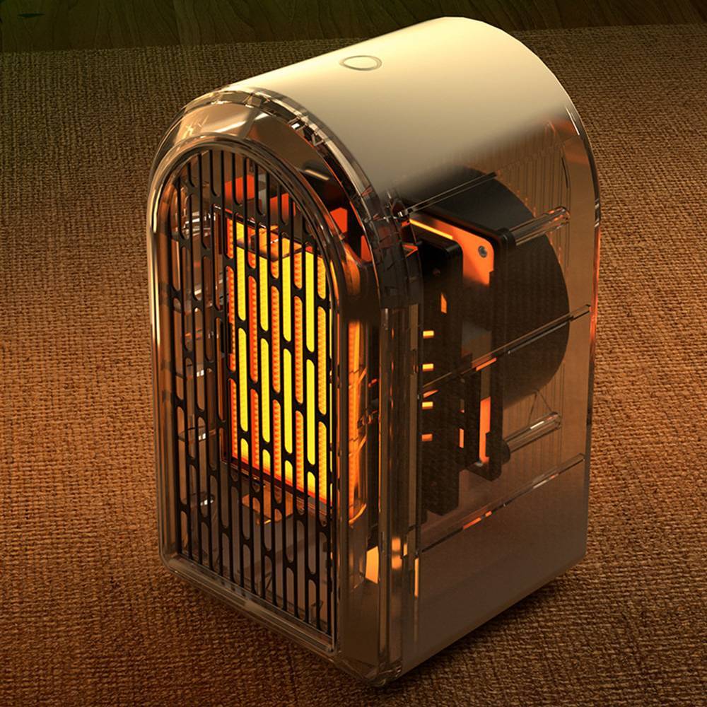 Electric Portable Space Heater 1200W Small Ceramic Fan Heater Low Energy UK Plug