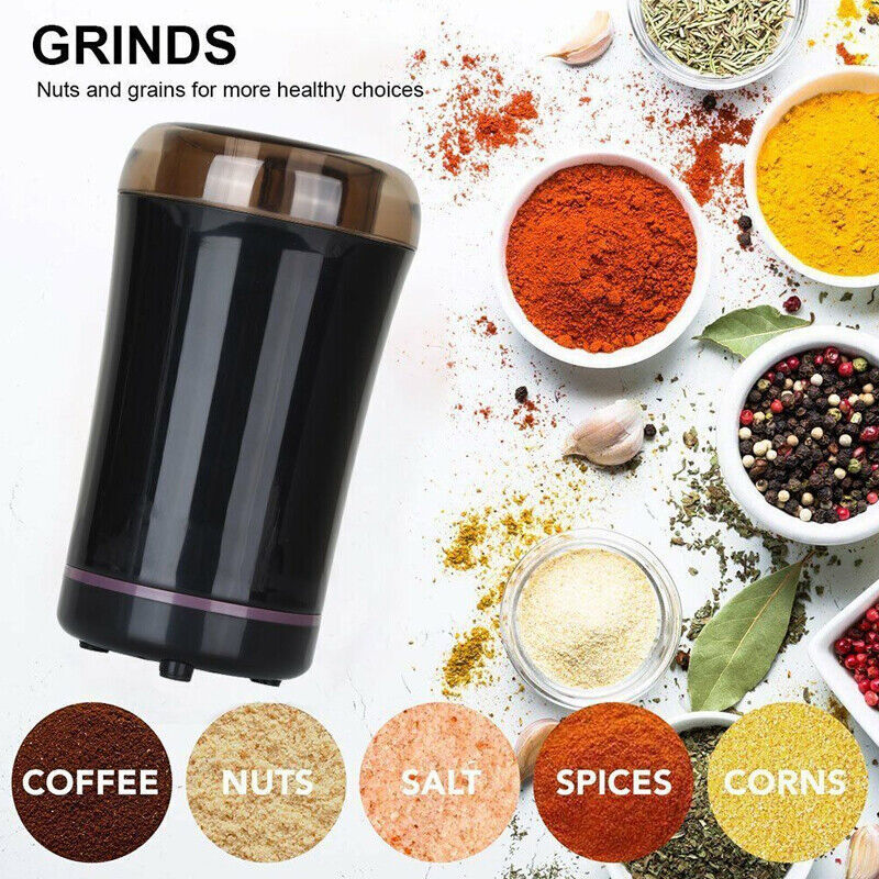 Electric Coffee Grinder Grinding Mill Nut Bean Spice Matte Blade Blender